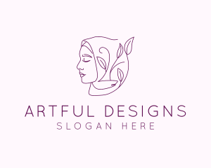 Hijab Woman Beauty  logo design