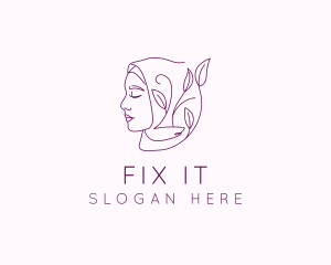 Hijab Woman Beauty  logo design