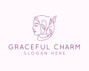 Hijab Woman Beauty  logo design