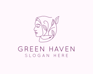 Hijab Woman Beauty  logo design