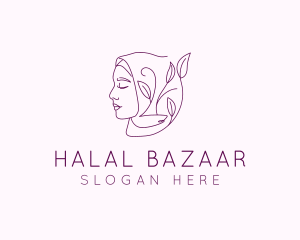 Hijab Woman Beauty  logo design