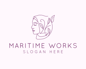 Hijab Woman Beauty  logo design