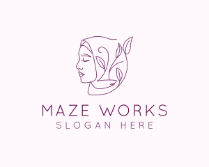 Hijab Woman Beauty  logo design