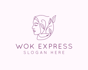 Hijab Woman Beauty  logo design