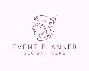 Makeup - Hijab Woman Beauty logo design