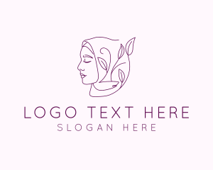 Woman - Hijab Woman Beauty logo design