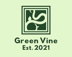 Green Vine Frame  logo design