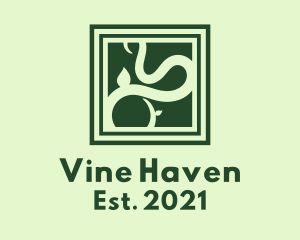 Green Vine Frame  logo design