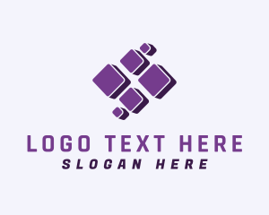 Violet - Computer Pixel Software logo design