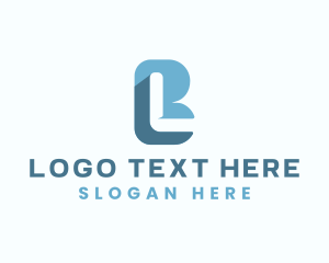 Letter BL - Business Firm Negative Space logo design
