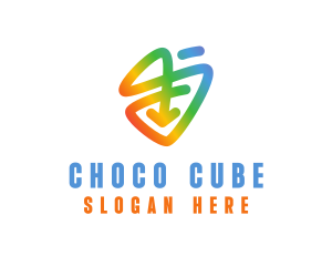 Gay - Rainbow Pride Arrow logo design