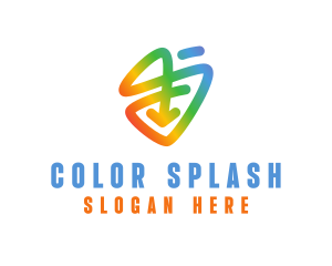 Rainbow Pride Arrow logo design