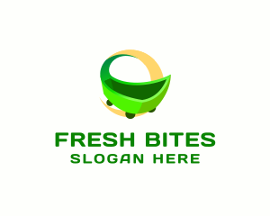 Pushcart - Grocery Mall Cart logo design