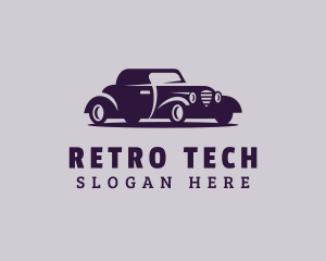 Retro Car Vehicle logo design