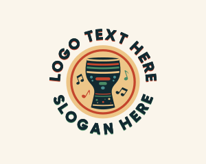 African - Traditional African Djembe logo design