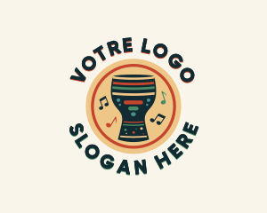 Askiko - Traditional African Djembe logo design