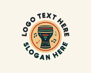 Band - Traditional African Djembe logo design