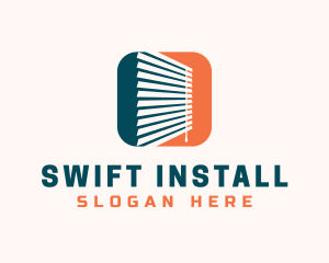 Installation - Window Cleaning Blinds logo design