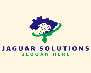 Jaguar Brazil Tourism logo design