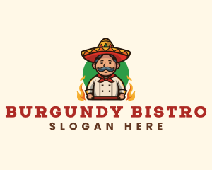 Mexican Restaurant Chef logo design