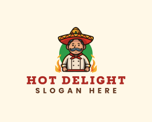 Mexican Restaurant Chef logo design