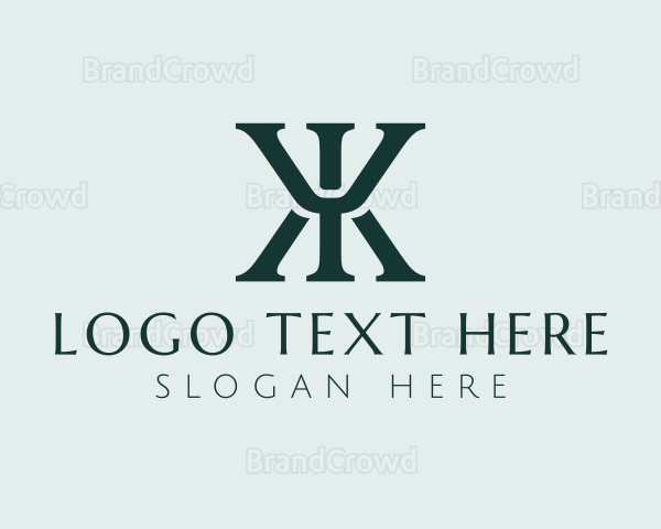 Modern Trident Psychology Letter YK Logo