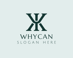 Vc Firm - Modern Trident Psychology Letter YK logo design