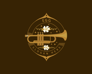 Trumpet - Musical Trumpet Performer logo design