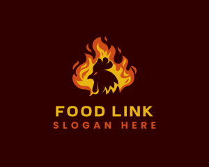 Hot Fire Chicken  logo design