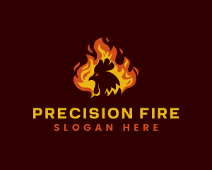 Hot Fire Chicken  logo design