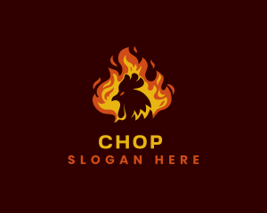 Culinary - Hot Fire Chicken logo design