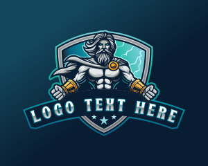 Mascot - Greek Zeus Gaming logo design
