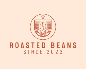 Roasted - Organic Coffee Cafe logo design