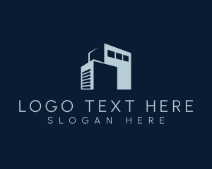 Minimalist - Storage Building Warehouse logo design