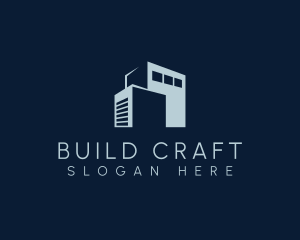 Storage Building Warehouse logo design