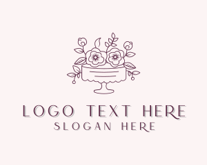 Sweet Flower Cake Logo