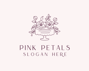 Sweet Flower Cake logo design