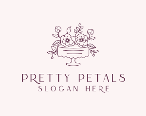 Sweet Flower Cake logo design