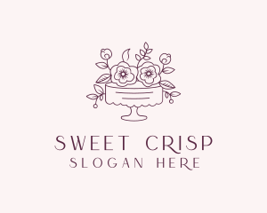 Sweet Flower Cake logo design