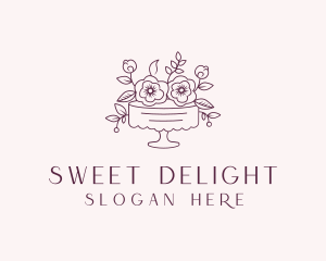 Sweet Flower Cake logo design