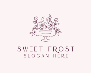 Sweet Flower Cake logo design