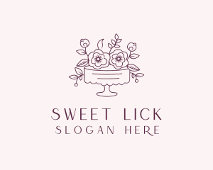 Sweet Flower Cake logo design