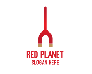 Red Magnet Stick  logo design