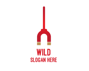 Staff - Red Magnet Stick logo design