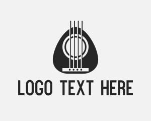 String Instrument - Entertainment Music Guitar logo design
