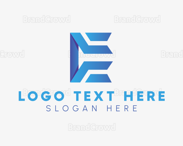 Tech Business Letter E Logo