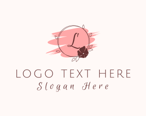 Badge - Floral Beauty Cosmetics logo design