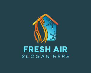 House Heating & Cooling logo design