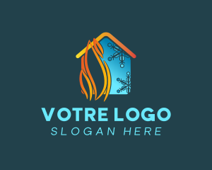 Industry - House Heating & Cooling logo design