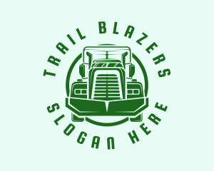 Green Cargo Truck logo design